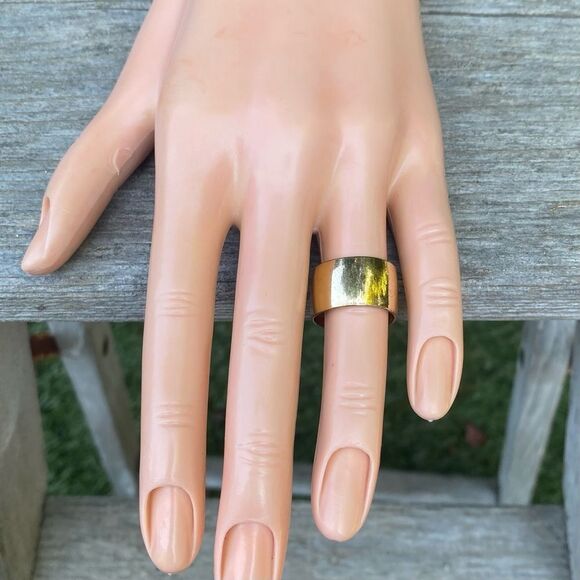 NWT New Urban Outfitters UO 3 Piece Gold Abstract Ring Set. Size 6 Y2K Retro Mod - Picture 5 of 8